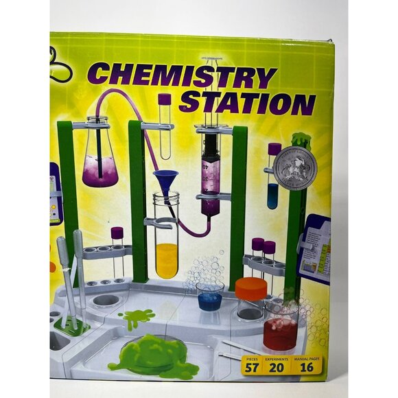 Thames & Kosmos Ooze Labs Kids Chemistry Station Stem Experiment Kit 57 Pieces - Picture 9 of 11